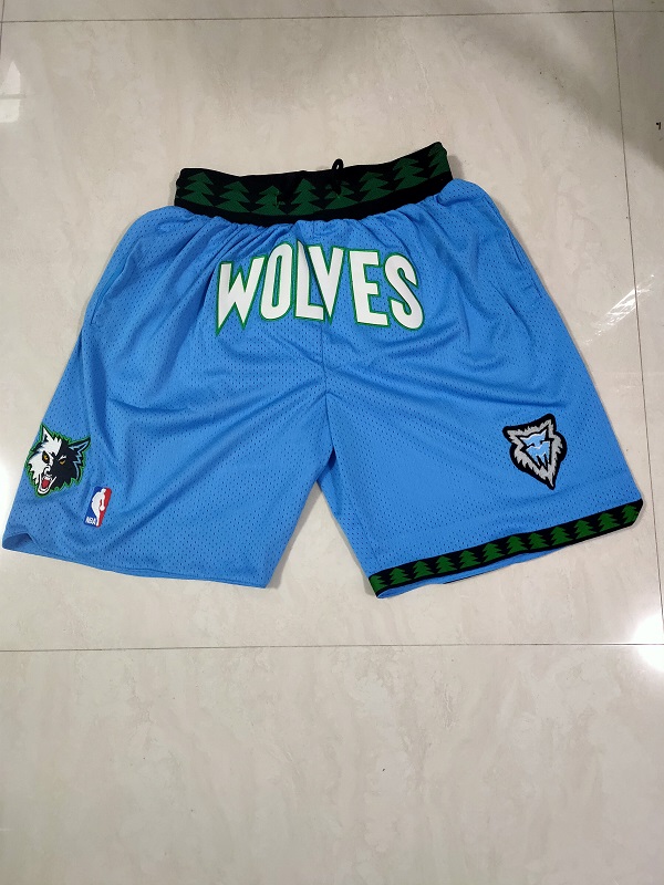 Men NBA 2021 Minnesota Timberwolves Blue Shorts->memphis grizzlies->NBA Jersey